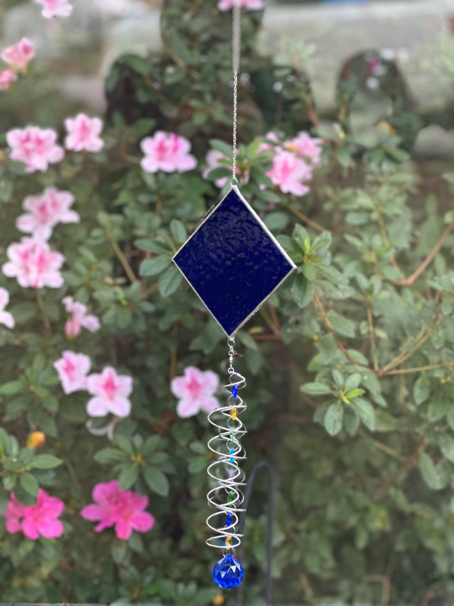 Blue Spiral Suncatcher