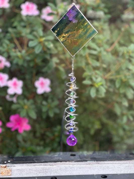 Topaz Spiral Suncatcher