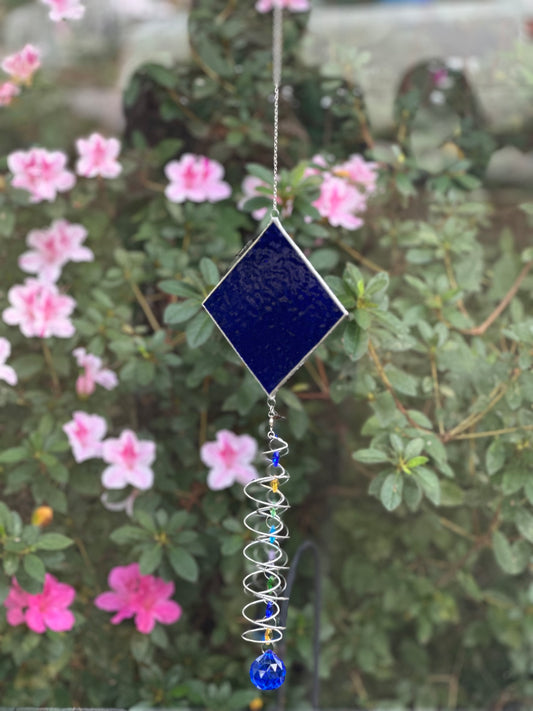 Blue Spiral Suncatcher