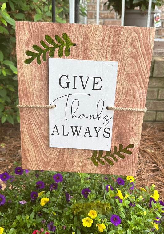 Give Thanks Always